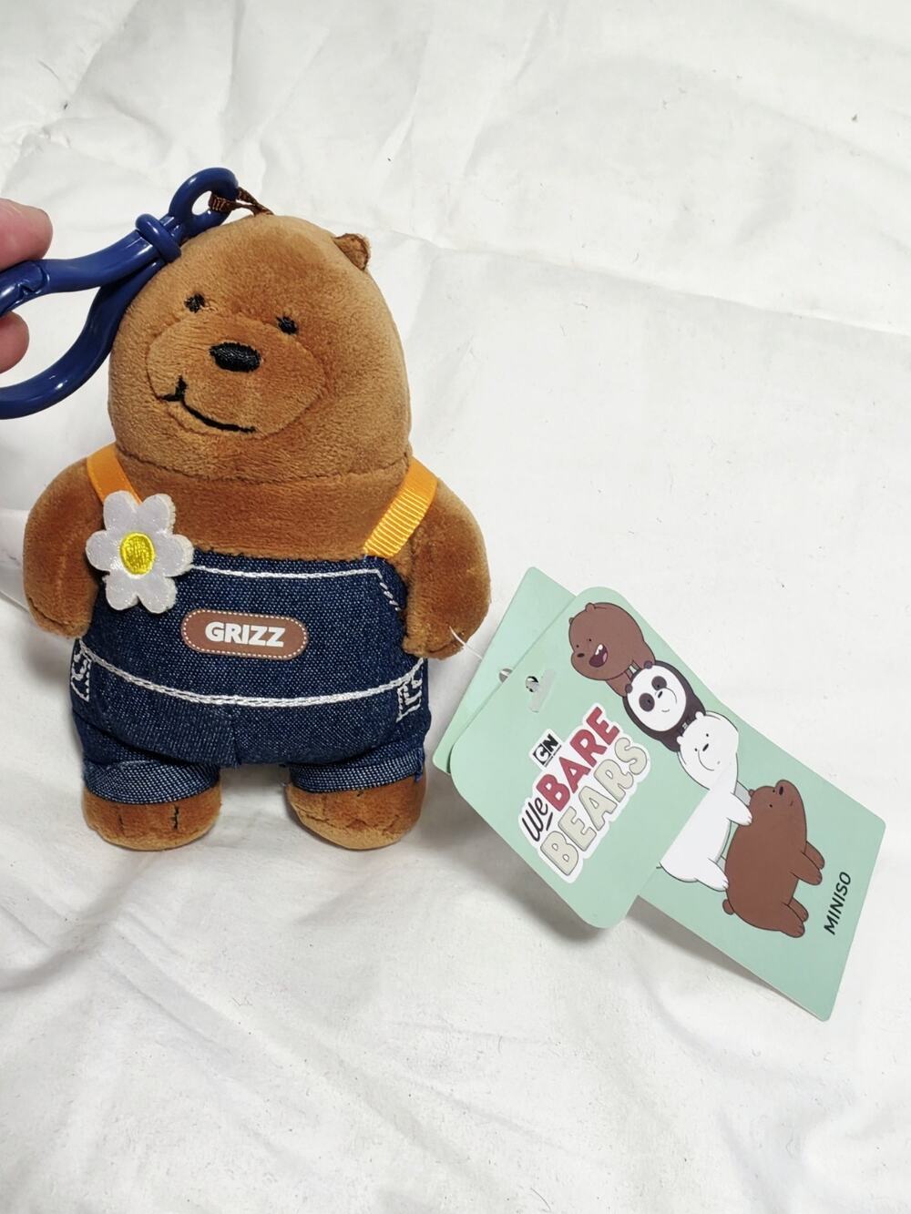 Miniso Life We Bare Bears Grizz Grizzly Bear Plush Cartoon Network NEW Htf Retir